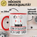Geschenk für EDM-Enthusiastin Tasse Lustige Geschenkidee Geburtstag Ich Bin EDM-Enthusiastin Ich Darf Das Rot Trendation
