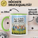 Schüler Abschluss Tasse Geschenk Lustige Geschenkidee Spruch Hoch Die Hände Abi Ende Grün Trendation