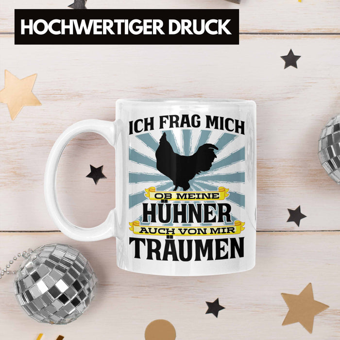 Trendation - Landwirt Spruch Geschenk Tasse Landwirtschaft Geschenke für Männer Traktor Spruch Kaffeetasse Hühner-Flüsterer Bauer Weiß Trendation