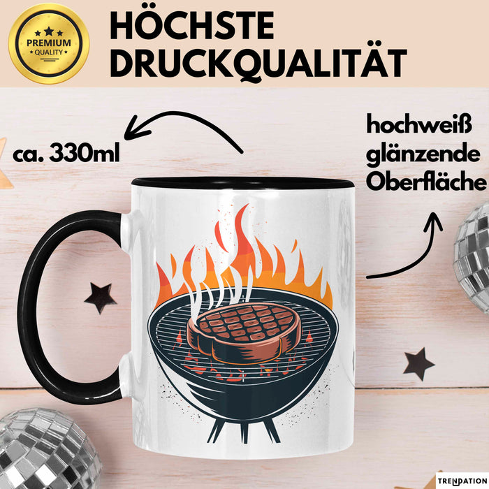 BBQ Fan Tasse Geschenkidee für Grill Enthusiasten Trendation