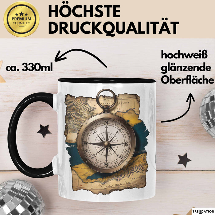 Abenteurer Tasse Geschenkidee für Outdoor Entdecker Trendation
