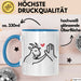 Ziegenbauer Ziegen Tier Tasse Geschenk Lustige Geschenkidee Spruch Blau Trendation