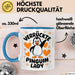 Pinguin Tier Tasse Geschenk Lustige Geschenkidee Spruch Verrückte Pinguin Lady Blau Trendation