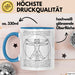 Katzen Tierliebhaber Tasse Geschenk Lustige Geschenkidee Spruch Blau Trendation
