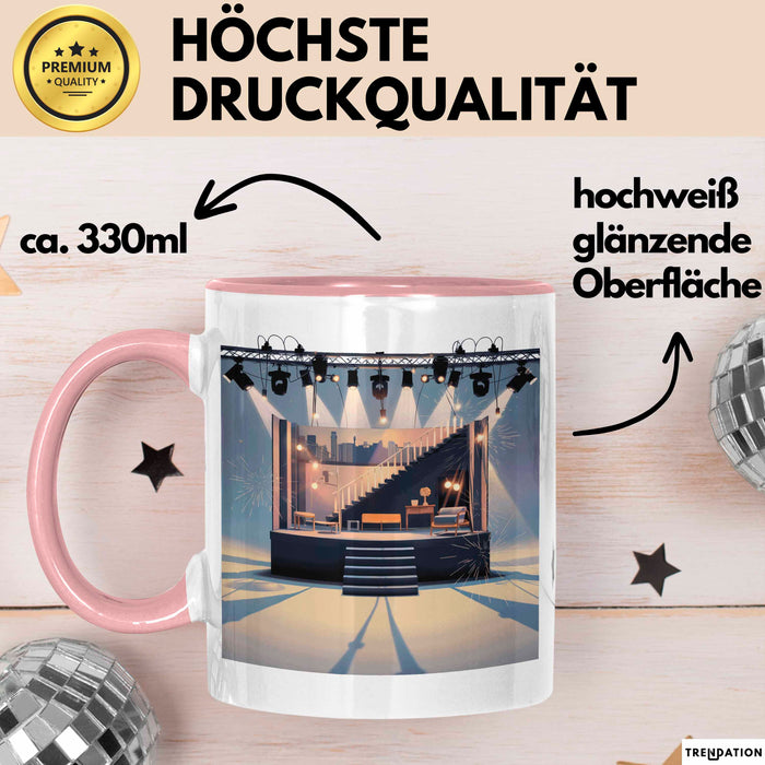 Bühnenbildner Tasse Geschenk Lustige Geschenkidee Spruch Für Bühnen Kreative Rosa Trendation