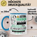 Klangkünstlerin Tasse Geschenk Lustiger Spruch Bitte Erheben Sie Sich Seine Majestät Die Klangkünstlerin Betritt Den Raum Blau Trendation