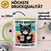 Sarkastische Katzen Tasse Geschenk Lustige Geschenkidee Spruch Guten Morgen? Ganz Dünnes Eis Grün Trendation