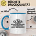 Oliver Tasse Wenn Oliver Nicht Repariert, Sind Wir Am Arsch Geschenk Blau Trendation