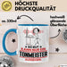 Tonmeister Geschenk Tasse So Gut Kann Nur Ein Tonmeister Aussehen Geschenkidee Kaffee-Becher Blau Trendation
