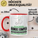 Bungee-Jumper Geschenk Tasse Ich Bin Bungee-Jumper Aber Sag Doch Einfach Superheld Lustige Geschenkdiee für Bungee-Jumper Kaffee-Becher Rot Trendation