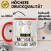 Geschenk für Model Tasse Lustige Geschenkidee Geburtstag Ich Bin Model Ich Darf Das Rot Trendation