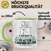 Plattenladenbesitzer Geschenk Tasse So Gut Kann Nur Ein Plattenladenbesitzer Aussehen Geschenkidee Kaffee-Becher Grün Trendation