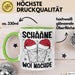 Weihnachten Tasse Geschenk Schääne Woi Nachde Kaffee-Becher Grün Trendation