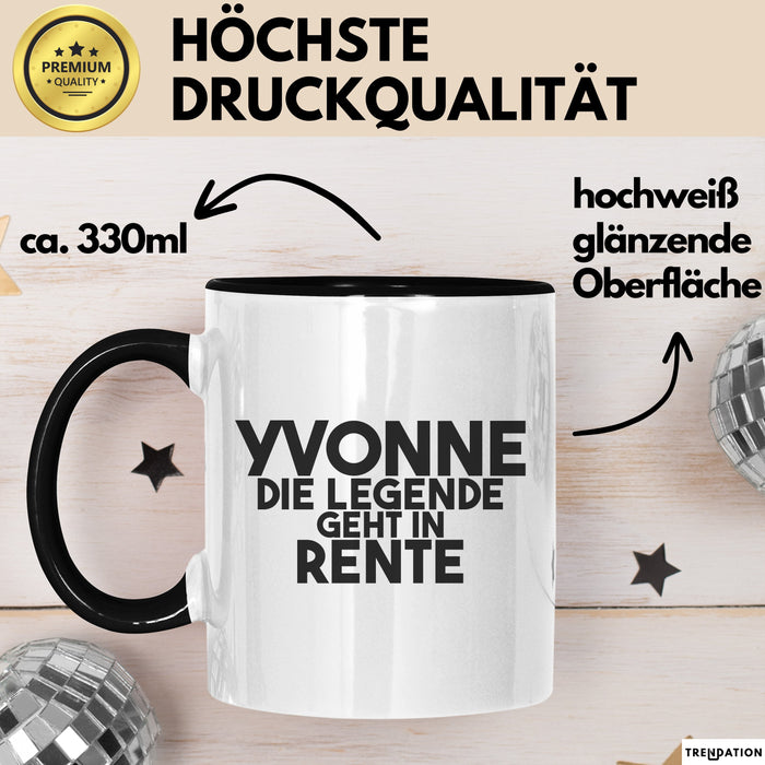 Yvonne Tasse Yvonne – Die Legende Geht In Rente Geschenk
