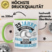 25 Jahre Tasse Geschenk Ehe Lustiger Spruch Humorvolle Geschenkidee Silberhochzeit Grün Trendation
