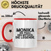 Monika Tasse Monika – Die Frau. Der Mythos. Die Legende. Geschenk Rot Trendation