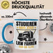 LKW Fahrer Geschenk Tasse Lastkraftwagen-Fahrer Geschenkidee Lustiger Spruch Kaffee-Becher Studieren Kann Jeder LKW Fahren Nur Die ELite Blau Trendation