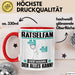 Rätselfan Tasse Geschenk für Rätselfan Der Mann Der Alles Kann Geschenkidee zum Geburtstag Rot Trendation