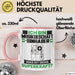 Musikgeschäftsinhaber Tasse Geschenk für Musikgeschäftsinhaber Geburtstag Lustiger Spruch Kaffee-Becher Was Ist Deine Superkraft Rosa Trendation