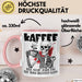 Humor Tasse Geschenk Mit Spruch Kaffee Weil Nicht Jeder Tag Mit Mord Beginnen Kann Sarkasmus Kaffee-Becher Rosa Trendation