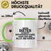 Dieter Tasse Wenn Dieter Nicht Repariert, Sind Wir Am Arsch Geschenk Grün Trendation