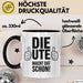 Ute Tasse Geschenk Die Ute Macht Dat Schon Geschenkidee Becher mit Name Schwarz Trendation