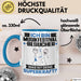 Musikfestival-Besucher Tasse Geschenk für Musikfestival-Besucher Geburtstag Lustiger Spruch Kaffee-Becher Was Ist Deine Superkraft Blau Trendation