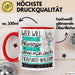 Tierkunst-Malerin Tasse Geschenk Spruch Wer Will Schon Prinzessin Sein Wenn Man Auch Tierkunst-Malerin Sein Kann Rot Trendation