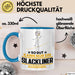 Slackliner Geschenk Tasse So Gut Kann Nur Ein Slackliner Aussehen Geschenkidee Kaffee-Becher Blau Trendation