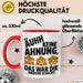Büro Arbeit Kollege Tasse Becher Geschenk Lustige Geschenkidee Spruch Ahh Keine Ahnung Das War Die Andere Schicht Rot Trendation