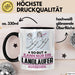 Langläufer Geschenk Tasse So Gut Kann Nur Ein Langläufer Aussehen Geschenkidee Kaffee-Becher Schwarz Trendation