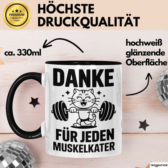 Fußballtrainer Fußballteam Tasse Geschenk Lustige Geschenkidee Spruch Danke Für Jeden Muskelkater Trendation