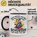 Lustige Tasse Waschbär Heute Möchte Ich Was Mit Menschen Machen Schubsen Wäre Toll Sarkasmus Ironier Humor Kaffee-Becher Schwarz Trendation