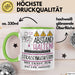 Straßenmusikerin Tasse Geschenk Lustig Abstand Halten Hochleistungs-Straßenmusikerin Mit Drang Zur Perfektion Bei Der Arbeit Grün Trendation