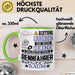 Rennfahrer Geschenk Tasse Lustiger Spruch Erheben Sie Sich Der Rennfahrer Betritt den Raum Grün Trendation