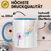 Blume Tasse Geschenk Lustige Geschenkidee Spruch Blau Trendation