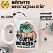 Sarkastischer Frosch Tasse Geschenk Lustige Geschenkidee Spruch Guten Morgen? Ganz Dünnes Eis Weiß Trendation