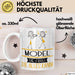 Model Geschenk Tasse Becher Die Frau Die Allen Kann Geschenkidee für eine Model Lustig Weiß Trendation