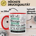 Schlagzeugerin Tasse Geschenk Spruch Wer Will Schon Prinzessin Sein Wenn Man Auch Schlagzeugerin Sein Kann Rot Trendation