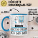 Geschenk für Discgolf-Spielerin Tasse Lustige Geschenkidee Geburtstag Ich Bin Discgolf-Spielerin Ich Darf Das Blau Trendation