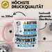 Physiker Geschenk Tasse Lustiger Spruch Erheben Sie Sich Der Physiker Betritt den Raum Rosa Trendation