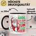 Weihnachtsmann Tasse Geschenk Ähh Ich Bin Nur Zum Essen Hier Weihnachtszeit Geschenkidee Kaffee-Becher Trendation