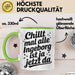 Ingeborg Tasse Geschenk Chillt Mal Alle Ingeborg Ist Ja Jetzt Da Geschenkidee Becher mit Name Grün Trendation