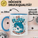 Delfin Tierliebhaber Tasse Geschenk Lustige Geschenkidee Spruch Ich Flippe Gleich Aus Blau Trendation