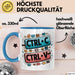 Meme Süchtiger Tasse Geschenkidee für virale Humor Fans Blau Trendation