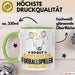 Fußballspieler Geschenk Tasse So Gut Kann Nur Ein Fußballspieler Aussehen Geschenkidee Kaffee-Becher Grün Trendation