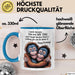 Papa Vater Geburtstagsfeier Tasse Geschenk Lustige Geschenkidee Spruch Ich Lächle Weil Du Mein Papa Bist Blau Trendation