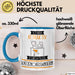 Katzencafégängerin Tasse Geschenk Becher Stark Attraktiv Furchtlos Katzencafégängerin Lustige Geschenkidee Blau Trendation