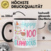 100er Geburtstag Tasse Geschenk Happy 100 And Glamarous Llama Alpaka Liebhaber Geschenkidee zum Geburtstag Trendation