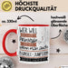 Bungee-Jumperin Tasse Geschenk Spruch Wer Will Schon Prinzessin Sein Wenn Man Auch Bungee-Jumperin Sein Kann Rot Trendation